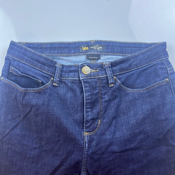 Lee Slim Fit Skinny Leg Mid Rise Sculpting Jeans S106-39 - Picture 2 of 6